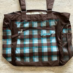 Pre-owned large multicolor JANSPORT tote.